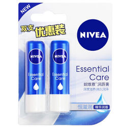 限plus：NIVEA 妮维雅 天然型无色润唇膏 *2件