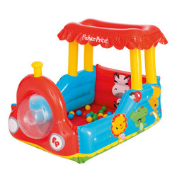 Bestway 费雪（Fisher Price）充气海洋球池户外玩具游戏屋132X94x89cm亲子游乐场(内附25个海洋球）93503