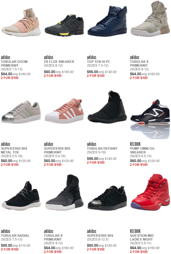 Jimmy Jazz 精选男女鞋靴(含UNDER ARMOUR Curry、adidas Tubular、Climacool 1等)