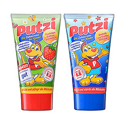 Putzi 儿童牙膏 50ml 2支 （水果味+草莓味）
