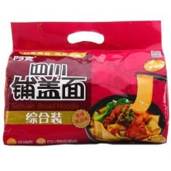 【京东超市】阿宽 四川铺盖面综合装四包装 非油炸方便面 白家袋装泡面 四味混装 440g *4件+凑单品