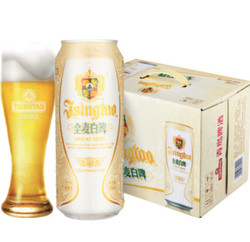 青岛啤酒(TSINGTAO) 白啤 苏格拉宁联名款（11度）500ml*12罐 整箱装(新老包装交替发货） *2件