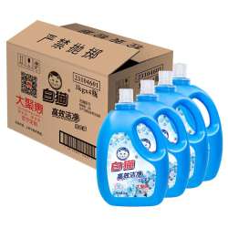Baimao 白猫 高效洁净洗衣液 3KG*4瓶 