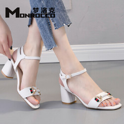法国品牌MONROCCO 梦洛克品牌定制凉鞋 白色 36