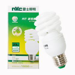 雷士照明（NVC）节能灯 E27大口螺旋23W6500K 日光色（白光）