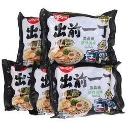 出前一丁 NISSIN 方便面 黑蒜油猪骨汤味 100g*5袋