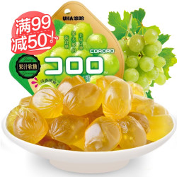 UHA 悠哈 白葡萄味果汁软糖 52g *27件