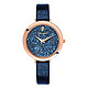 Pierre Lannier 连尼亚 施华洛世奇星钻系列 097M966 深空蓝钻皮带女士石英手表