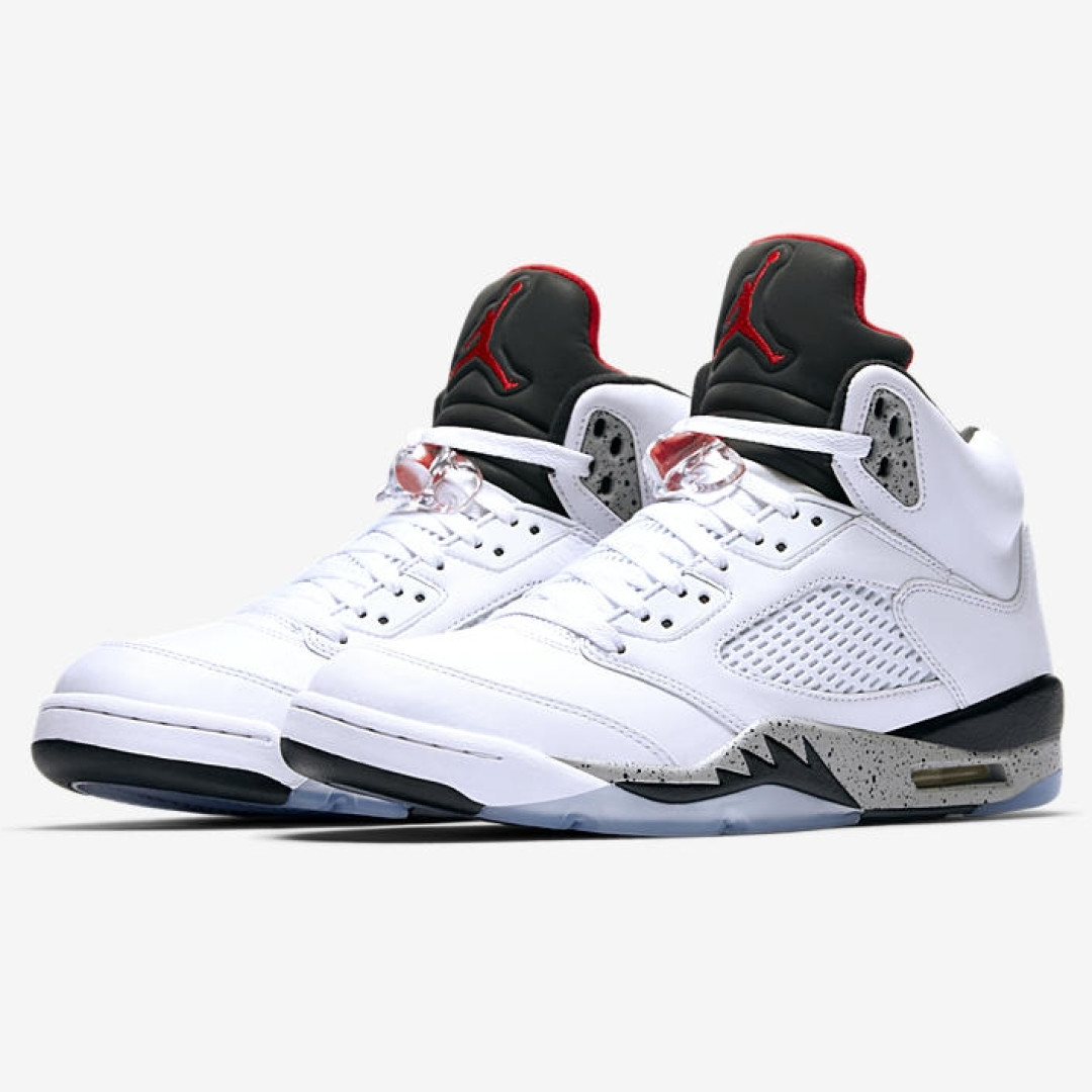 NIKE 耐克 AIR JORDAN 5“White Cement” 篮球鞋 开箱