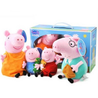 Peppa Pig 小猪佩奇 毛绒一家礼盒装（小号） *3件 +凑单品