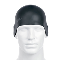 SPEEDO 速比涛 Plain Moulded 泳帽 黑色