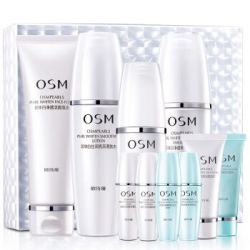 OSM 欧诗漫 珍珠白精萃焕白护肤品套装(洗面奶+爽肤水+乳+精华)