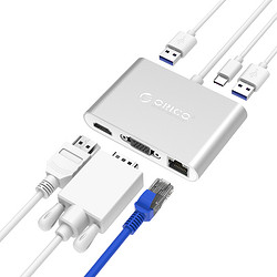 ORICO 奥睿科 Type-c转HDMI/VGA//RJ45千兆网口转接器