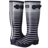 限尺码、中亚Prime会员：Joules Welly Print 女士高筒雨靴