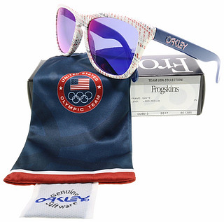 Oakley 欧克利 Frogskins OO9013-85 美国队  12/5000 红铱镜片 运动太阳镜