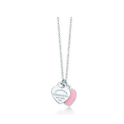 Tiffany & Co. 蒂芙尼 Return to Tiffany系列 Double Heart Tag 吊坠项链