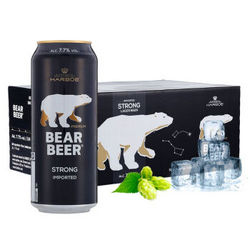哈尔博（Harboe）黑熊啤酒500ml*24整箱装 *2件