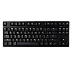 GANSS 高斯 GS87 机械键盘 87键 黑色PBT键帽 无光青轴