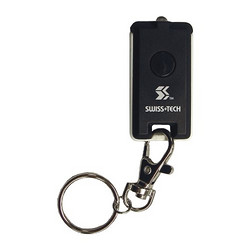 SWISS+TECH 瑞士科技 ST50080通用型智能手机钥匙环支架 黑色 LED手电筒