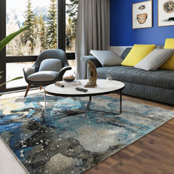绅士狗 北欧客厅地毯 简约现代沙发茶几地毯 抽象时尚卧室床边通用欧式地毯 星空 B-SS 1.6米*2.3米 重约14.7斤