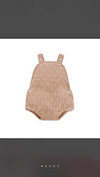 Ponie Conie 0-2岁 婴儿夏装有机彩棉 三角爬服宝宝纯棉肚兜