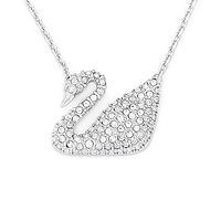 SWAROVSKI 施华洛世奇 5007735 银色大号天鹅项链  *2件