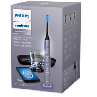 PHILIPS 飞利浦 HX9903/42 钻石亮白型 声波震动牙刷 铂金灰