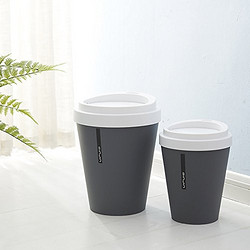 喜禾 Hiho  翻盖咖啡杯塑料垃圾桶  SL-042 (5L, 灰色)