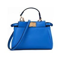 FENDI 芬迪 PEEKABOO系列 8M0355 K47 F077N 女士电光蓝色牛皮手提单肩包