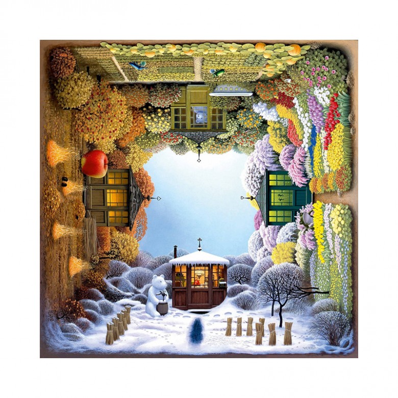 Schmidt 旋转的四季花园进口拼图1000片 什么值得买