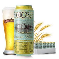 捷克进口啤酒 布鲁杰克（Brouczech）拉格啤酒500ml*24听整箱装