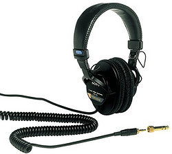 Sony MDR7506 Professional Large Diaphragm Headphone 黑色 7" x 7" x 1"