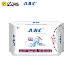 ABC  轻透薄棉柔 夜用卫生巾 323mm *3片 *2件