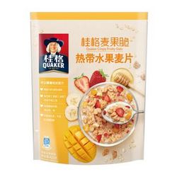 桂格（QUAKER）燕麦片 桂格麦果脆热带水果麦片 加酸奶更美味 420g