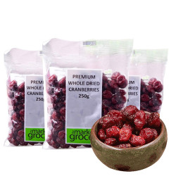 The Market Grocer 整粒蔓越莓干250g*3袋装