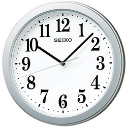 SEIKO 精工 银色 电波挂钟