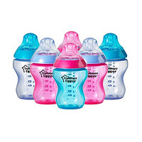 凑单品、中亚Prime会员：Tommee Tippee 汤美天地 Closer to Nature系列防胀气宽口径奶瓶 260ml*6只装