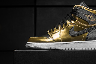 AIR JORDAN 1 RETRO HIGH BHM GG 复刻大童运动鞋