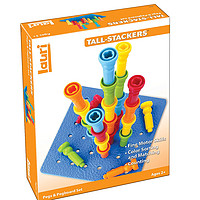 Lauri Tall-Stacker橡胶木栓板玩具套装