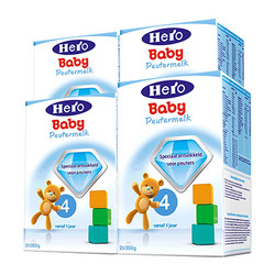 Hero Baby 天赋力 婴儿配方奶粉 3段/4段 700g*4 盒