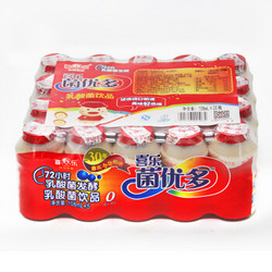 喜乐 菌优多乳酸菌饮品 牛奶发酵乳酸饮料108ml*20瓶 *4件