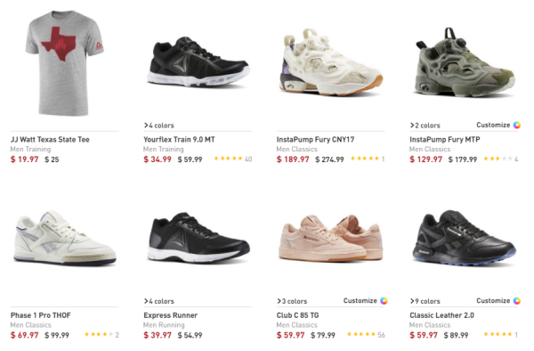 Reebok美国在线商城 全场服饰鞋包