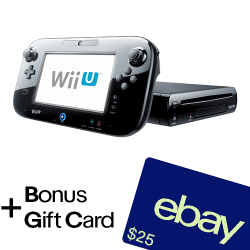 Nintendo 任天堂 Wii U 32GB Deluxe 套装 官翻版+$25 ebay礼品卡 