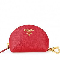 PRADA 普拉达 Saffiano 女士零钱包