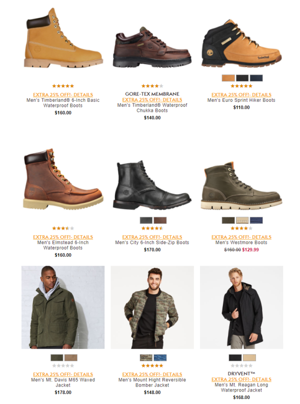 海淘活动、2017劳工节：Timberland美国官网 精选鞋包服饰