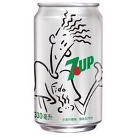 限地区：7-Up 七喜 碳酸饮料330ml*6听 塑包