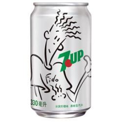 7-Up 七喜 碳酸饮料330ml*6听 塑包