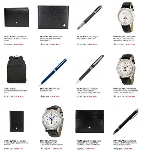 JOMASHOP MONT BLANC 万宝龙 精选腕表、皮具、文具促销