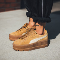 US7码起：PUMA 彪马 x Fenty by Rihanna Suede Creepers 女士休闲鞋