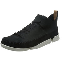 Clarks 其乐 Trigenic Flex 男士低帮休闲鞋 Black Nubuck 7.5UK